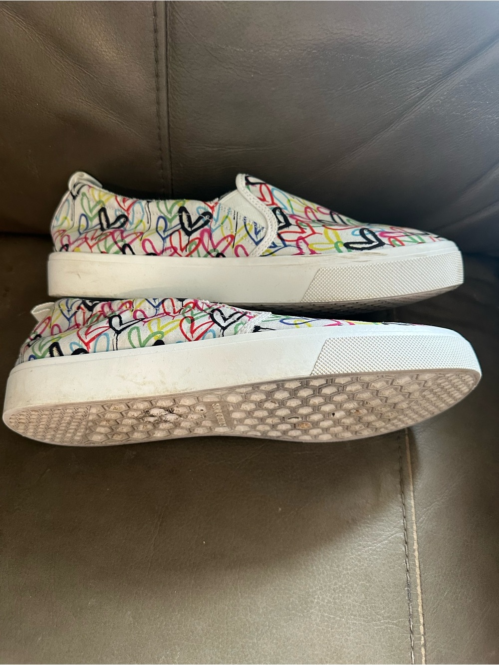 Skechers x JGoldcrown Street Poppy Drippin Love Slipons Graffiti Heart Size 10 - Picture 7 of 9